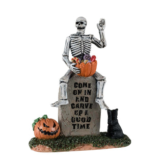 Lemax Spooky Town Halloween Village Accessory: Pumpkin Patch Ghoul sparkle-castle