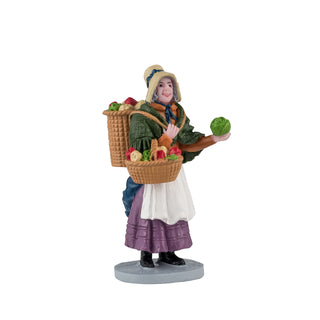 Lemax Caddington Village Accessory: Vegetable Vendor sparkle-castle
