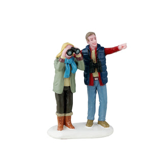 Lemax Vail Village Accessory: Lovebirds sparkle-castle