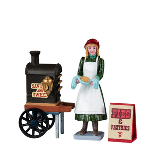 Lemax Caddington Village Accessory: Savory & Sweet Pies & Pastries, Set Of 3 sparkle-castle