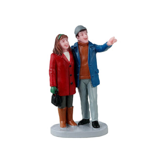 Lemax Caddington Village Accessory: Christmas Date sparkle-castle