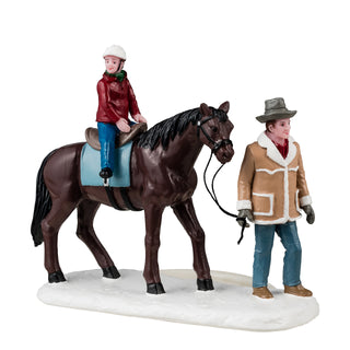 Lemax Vail Village Accessory: Happy Trails sparkle-castle