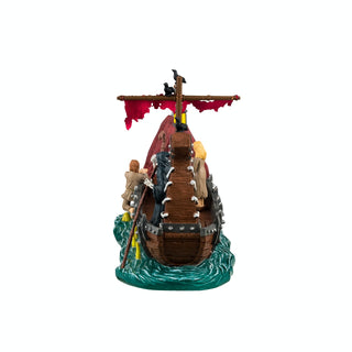 Lemax Spooky Town Halloween Village Accessory: Ferry On River Styx sparkle-castle