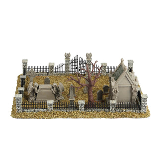 Lemax Spooky Town Halloween Village Accessory: Haunted Souls Graveyard sparkle-castle
