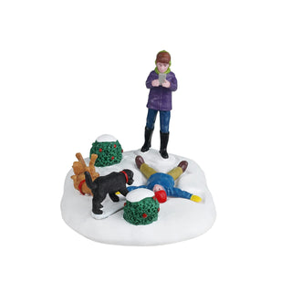 Lemax Vail Village Accessory: Snow Angel's Best Friend sparkle-castle