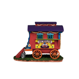 Lemax Carnival Village Accessory: Friendly The Clown Caravan sparkle-castle