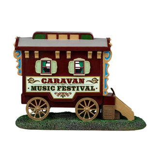Lemax Carnival Village Accessory: Caravan Music Festival sparkle-castle