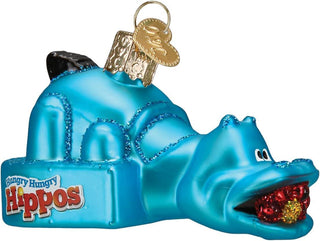 Old World Christmas Hungry Hungry Hippos sparkle-castle