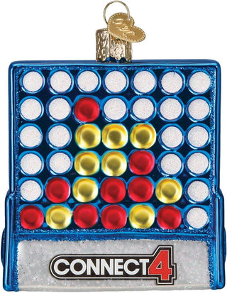 Old World Christmas Connect 4 Ornament sparkle-castle