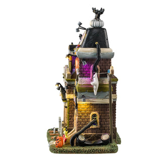 Lemax Spooky Town Halloween Village: Broken Bell Telephone Co. sparkle-castle