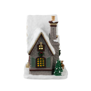 Lemax Caddington Village: White Christmas sparkle-castle