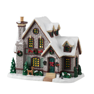 Lemax Caddington Village: White Christmas sparkle-castle