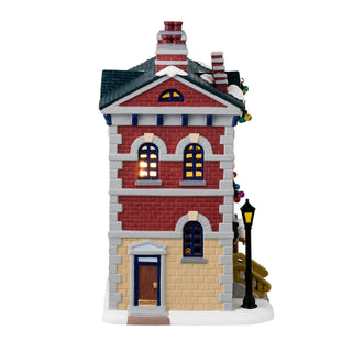 Lemax Caddington Village: Precinct 12 Police sparkle-castle