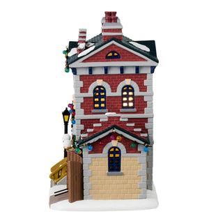 Lemax Caddington Village: Precinct 12 Police sparkle-castle