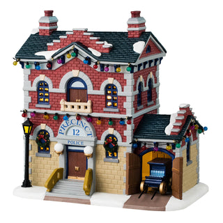 Lemax Caddington Village: Precinct 12 Police sparkle-castle