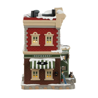 Lemax Caddington Village: Juliette's Croissant & Coffee Shop sparkle-castle