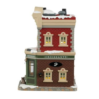 Lemax Caddington Village: Juliette's Croissant & Coffee Shop sparkle-castle