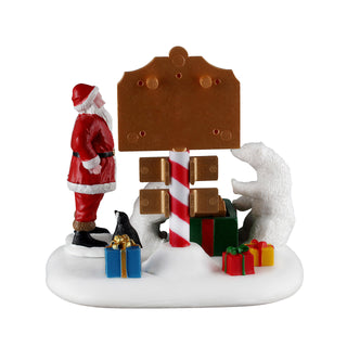 Lemax Santa's Wonderland Village Accessory: North Pole Countdown sparkle-castle