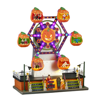 Lemax Spooky Town Halloween Village: Jumping Jacks Ferris Wheel sparkle-castle