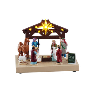 Lemax General Products Village Accessory: Nativity Play sparkle-castle
