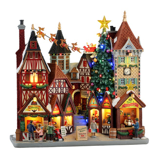 Lemax Caddington Village: Christkindl Square sparkle-castle