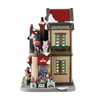 Lemax Caddington Village: The Pet Clothier sparkle-castle