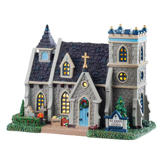 Lemax Caddington Village: St. Ann's Church sparkle-castle