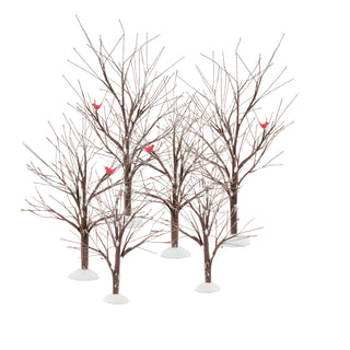 Department 56 Village Supply: Bare Branch Trees, Set of 6