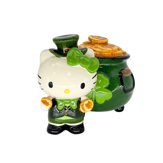 Blue Sky Clayworks: Hello Kitty Pot of Gold Figurine sparkle-castle