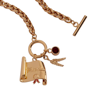 Alex and Ani: The Wizard of Oz™ Scarecrow Toggle Bracelet: Gold sparkle-castle