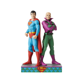 Jim Shore DC Comics: Superman and Lex Luthor Figurine sparkle-castle