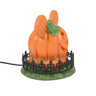 Department 56 Disney Snow Village Halloween Accessory: Mickey's Town Center Pumpkin sparkle-castle