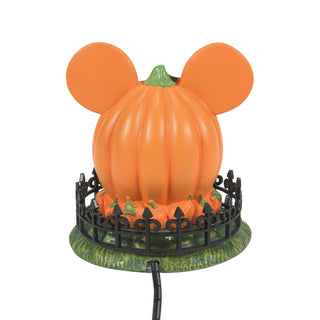 Department 56 Disney Snow Village Halloween Accessory: Mickey's Town Center Pumpkin sparkle-castle