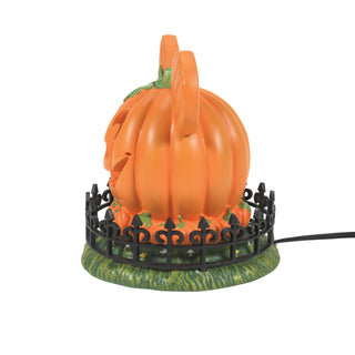Department 56 Disney Snow Village Halloween Accessory: Mickey's Town Center Pumpkin sparkle-castle