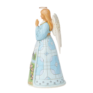 Jim Shore Heartwood Creek: Rainbow Bridge Angel Figurine sparkle-castle
