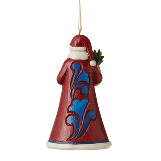 Jim Shore Heartwood Creek: South Carolina Blue Santa Hanging Ornament sparkle-castle