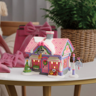 Department 56 Disney Snow Village: Minnie's Shoe Boutique sparkle-castle