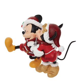 Disney Showcase: Holiday Mickey & Minnie Figurine sparkle-castle
