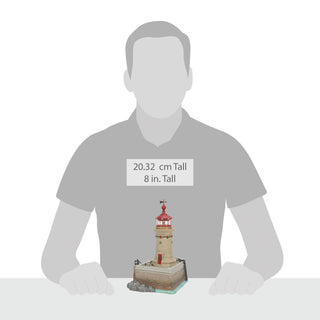 Department 56 Dickens Snow Village: Ramsgate Lighthouse sparkle-castle