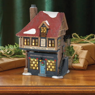 Department 56 Dickens Snow Village: Mary Margaret's Fine Dresses sparkle-castle