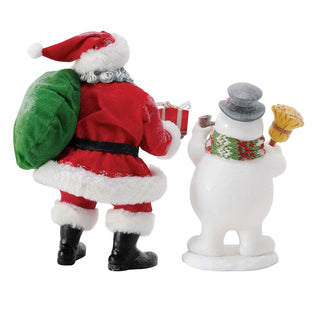 Department 56 Possible Dreams: Frosty's Special Gift African American Figurine, Set of 2 sparkle-castle
