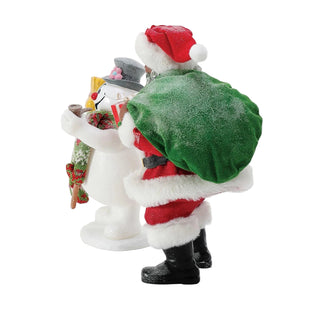 Department 56 Possible Dreams: Frosty's Special Gift African American Figurine, Set of 2 sparkle-castle