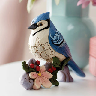 Jim Shore Heartwood Creek: Blue Jay Figurine sparkle-castle