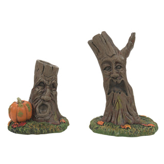 Department 56 Cross Product Halloween Village Accessory: Scary Stumps, Set of 2