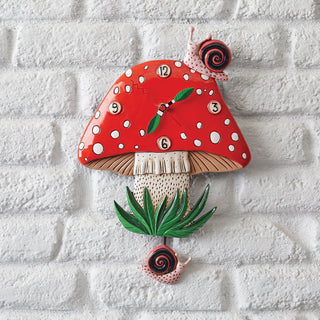 Allen Designs: Fun Guy Mushroom Clock sparkle-castle