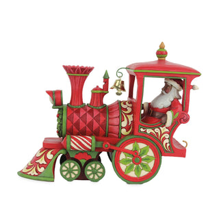 Jim Shore Heartwood Creek: Christmas Train Engine African American Figurine