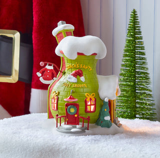 Department 56 Grinch Village: Grinch's Santy Suit Shoppe sparkle-castle