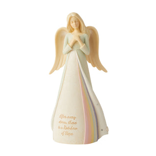 Foundations Rainbow Angel Figurine sparkle-castle
