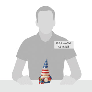 Jim Shore Heartwood Creek: Patriotic Gnome With Fireworks Figurine sparkle-castle