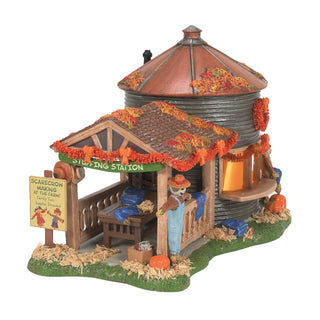 Department 56 Snow Village Halloween: Make & Take Scarecrow Shack sparkle-castle